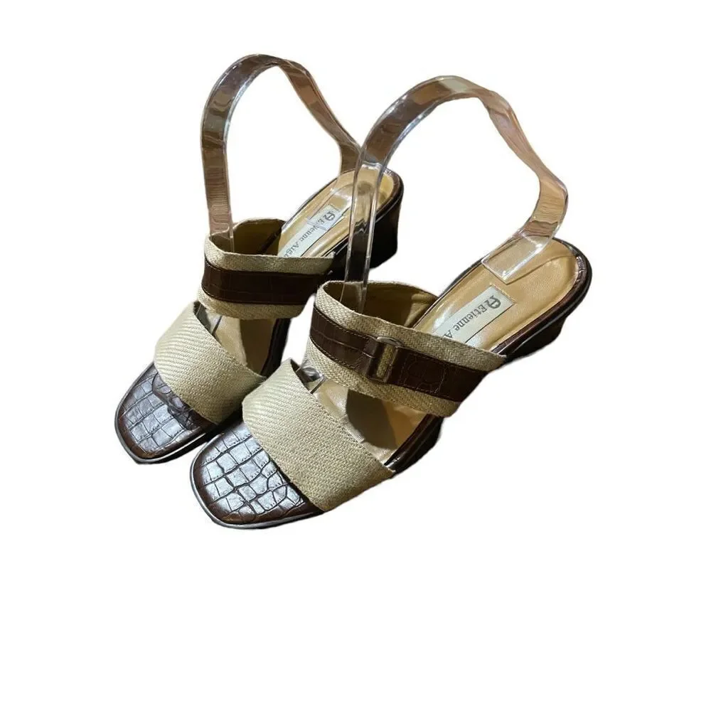 Etienne Aigner Hyannis slip on block heel sandals‎